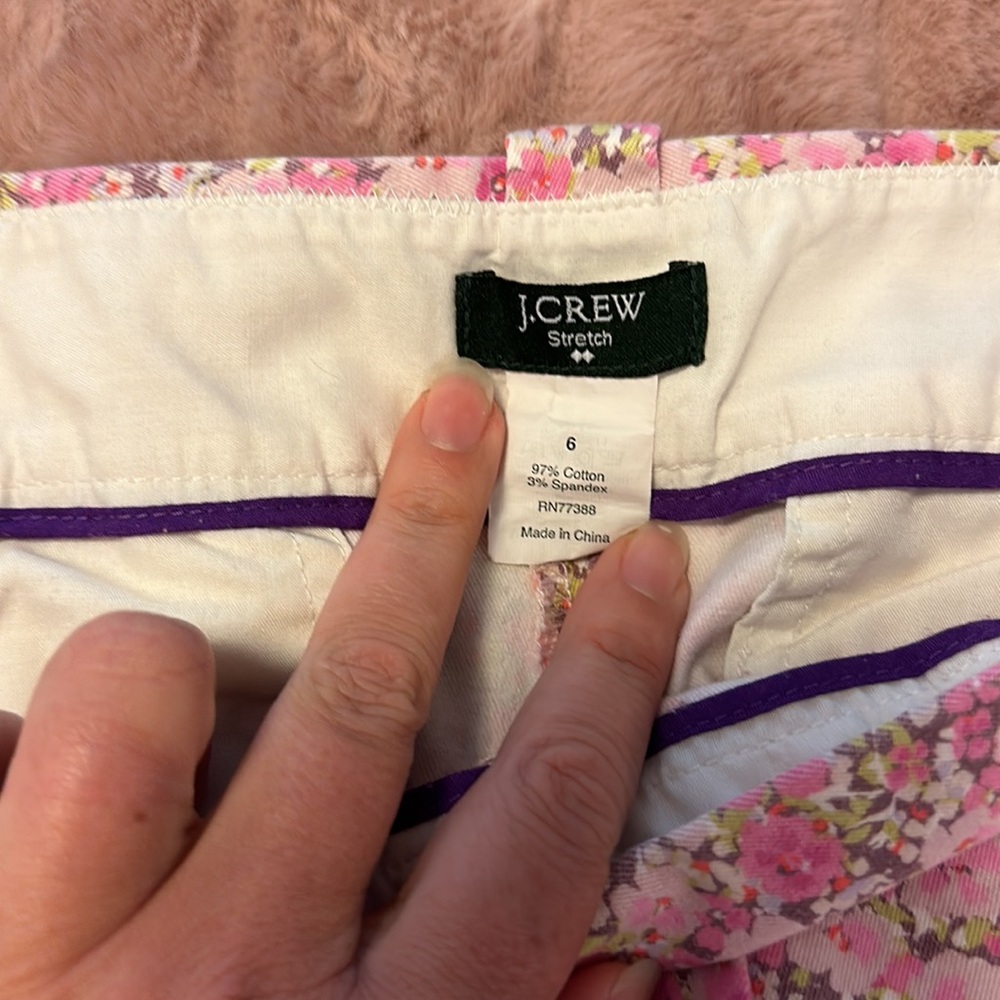 🇺🇸2 for $20🇺🇸 EUC J Crew Factory size 6 side zip floral shorts - Picture 3 of 9